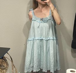 Blue Babydoll Dress 