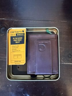 Carhartt Oil Tan leather Front Pocket Wallet