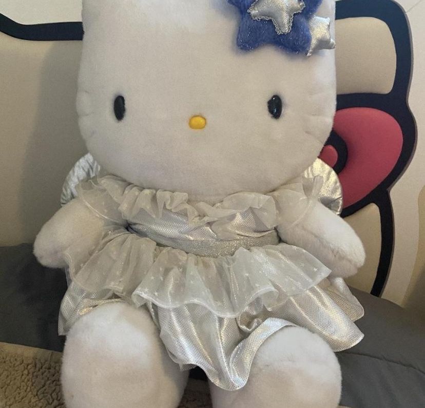 RARE 20-25 Inch Blue Angel Hello Kitty Plush 