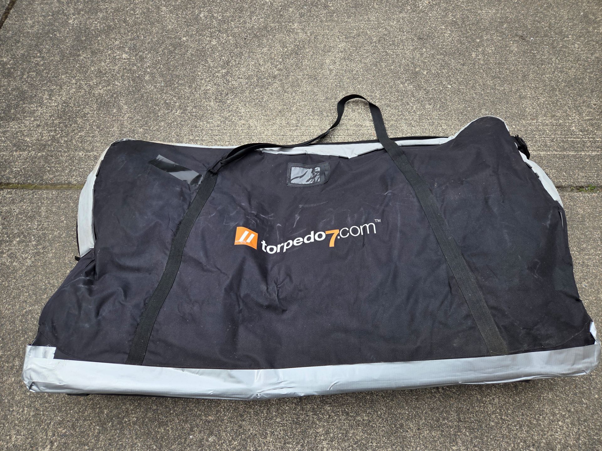 Torpedo 7 bicycle travel bag or case for airplanes.