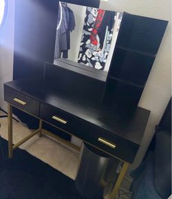 black vanity