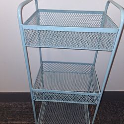 3- Tier Storage / Serving Cart- Sky Blue