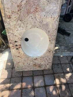 BATHROOM SINK TOP ONLY 37X22 Good Condition