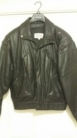 Black Leather Jacket , size small