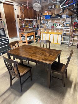 Dining table with chairs