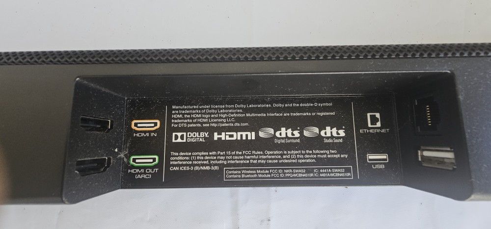 Vizio Sound Bar Model SB4551-D5