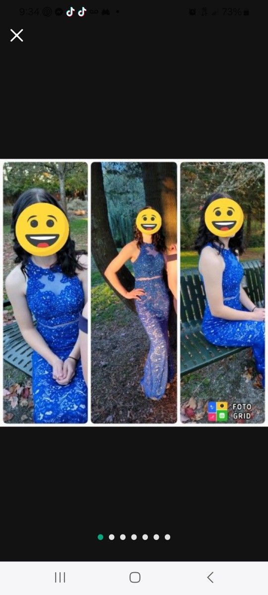 Long Blue Dress