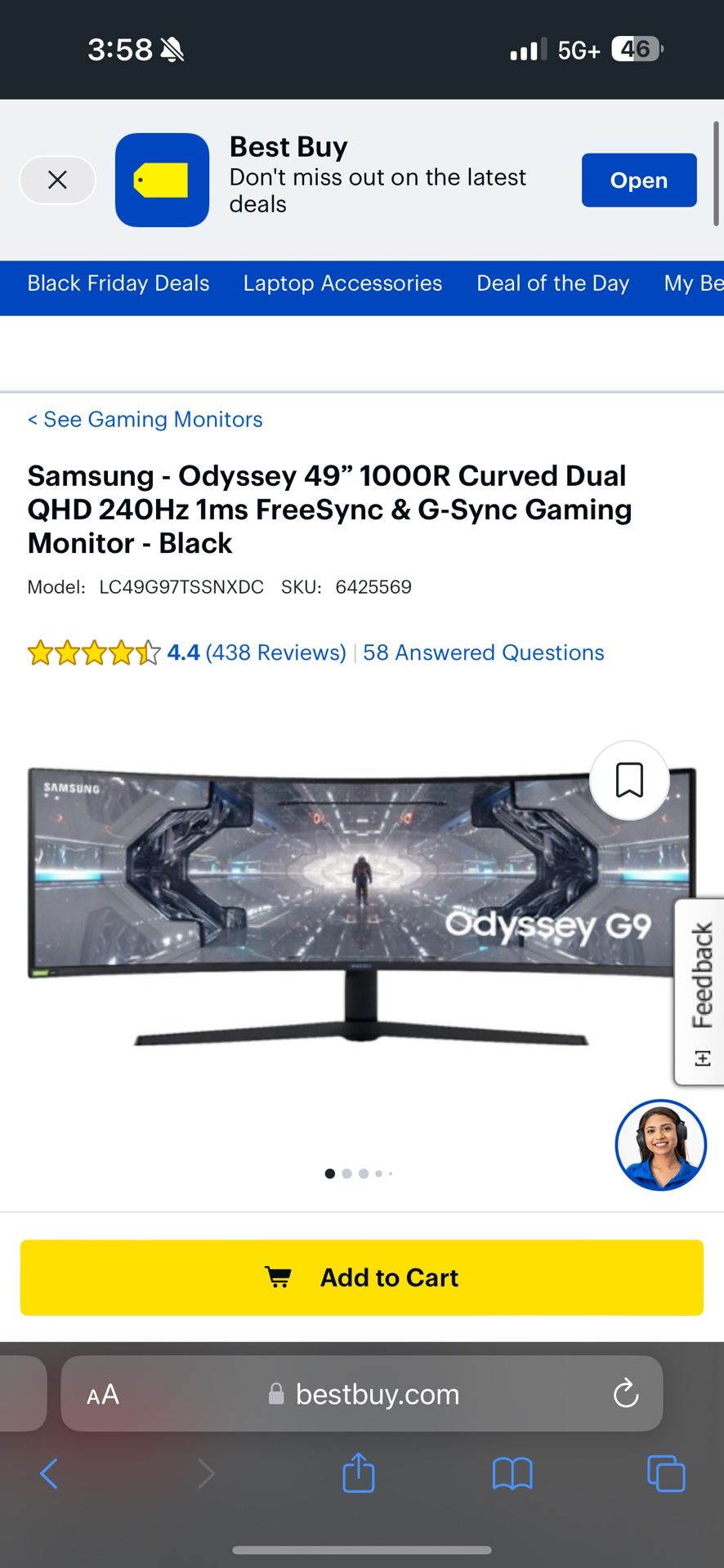 Samsung Odyssey G9 49”