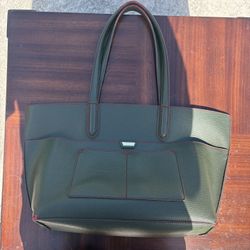 Tutilo New York Bag Green Bag With Red Guts
