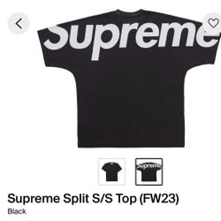 Supreme Split S/S Top Black Medium