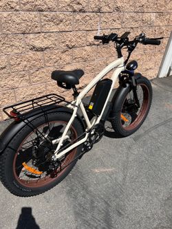 FRONT SUSPENSION/2000/3000 Watt Dual Motor Mountain E-Bike, 38mph, Bluvall V1, Sand Or Black