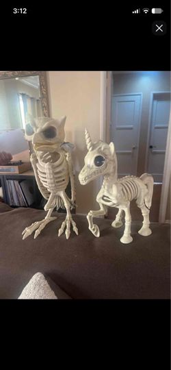 Pair owl and unicorn
