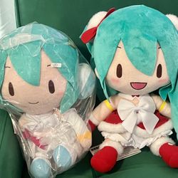New Hatsune Miku - Christmas 2022 Miku Fluffy Big Plush 11"Japan And   Direct from Japan Sealed Hatsune Miku - Special Fuwa Fuwa Nuigurumi White Dress