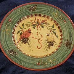 Lenox WINTER GREETINGS 17" Chop Plate Round Platter China