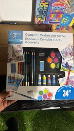 Artist's Loft Complete Watercolor Art Set 34pc