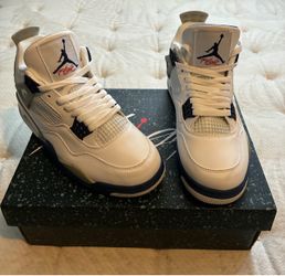 New Air Jordan Retro 4 Cement White Size 8