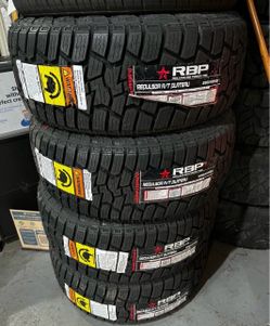 4 NEW 28545R22 RBP All Terrain tires and ALIGNMENT for $680 installed and balanced. 28545R22 285/45/22 285/45/R22 285 45 22 285 45 R 22