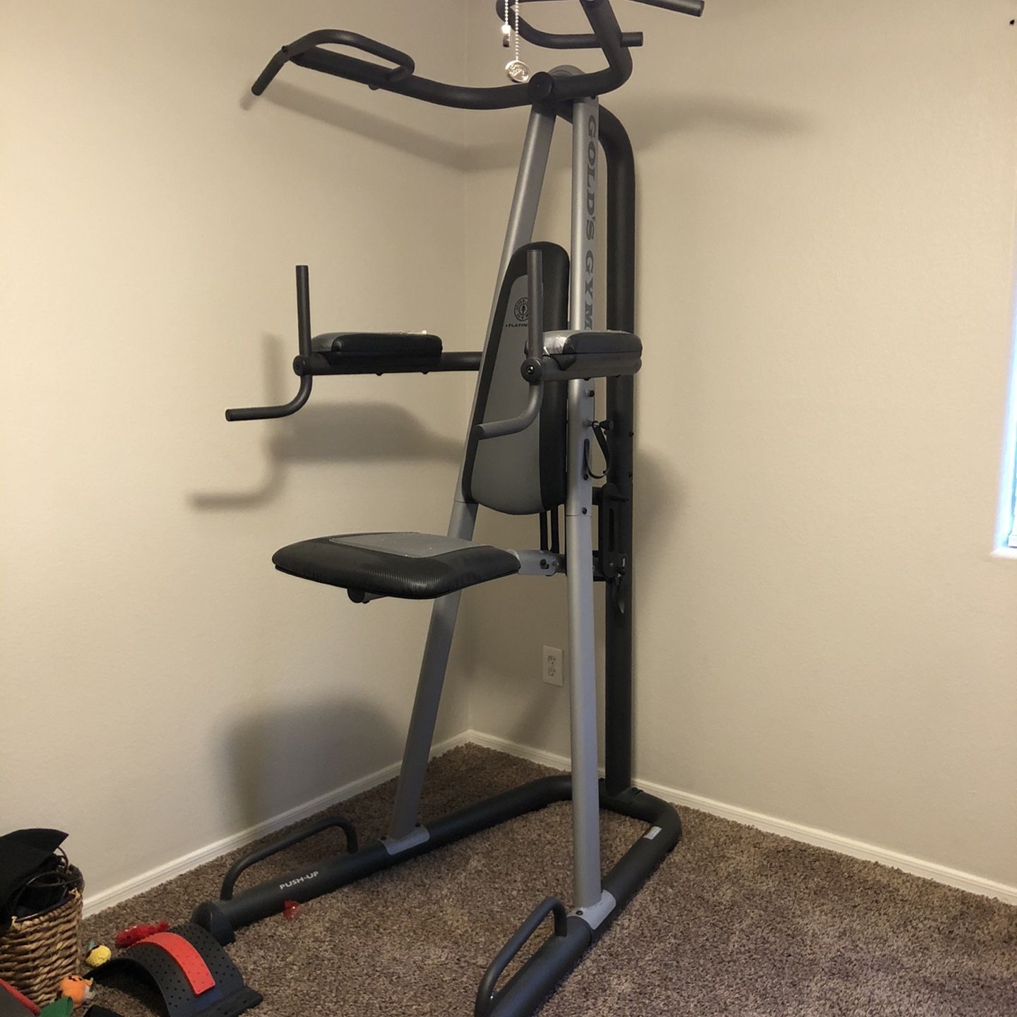 Gold's gym power tower with assist hotsell