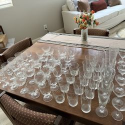 Glass Crystal Set Of 65 Glasses