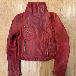 *Rare* Andrew Marc Woman’s Red Leather Jacket - Size S *SEND OFFERS*