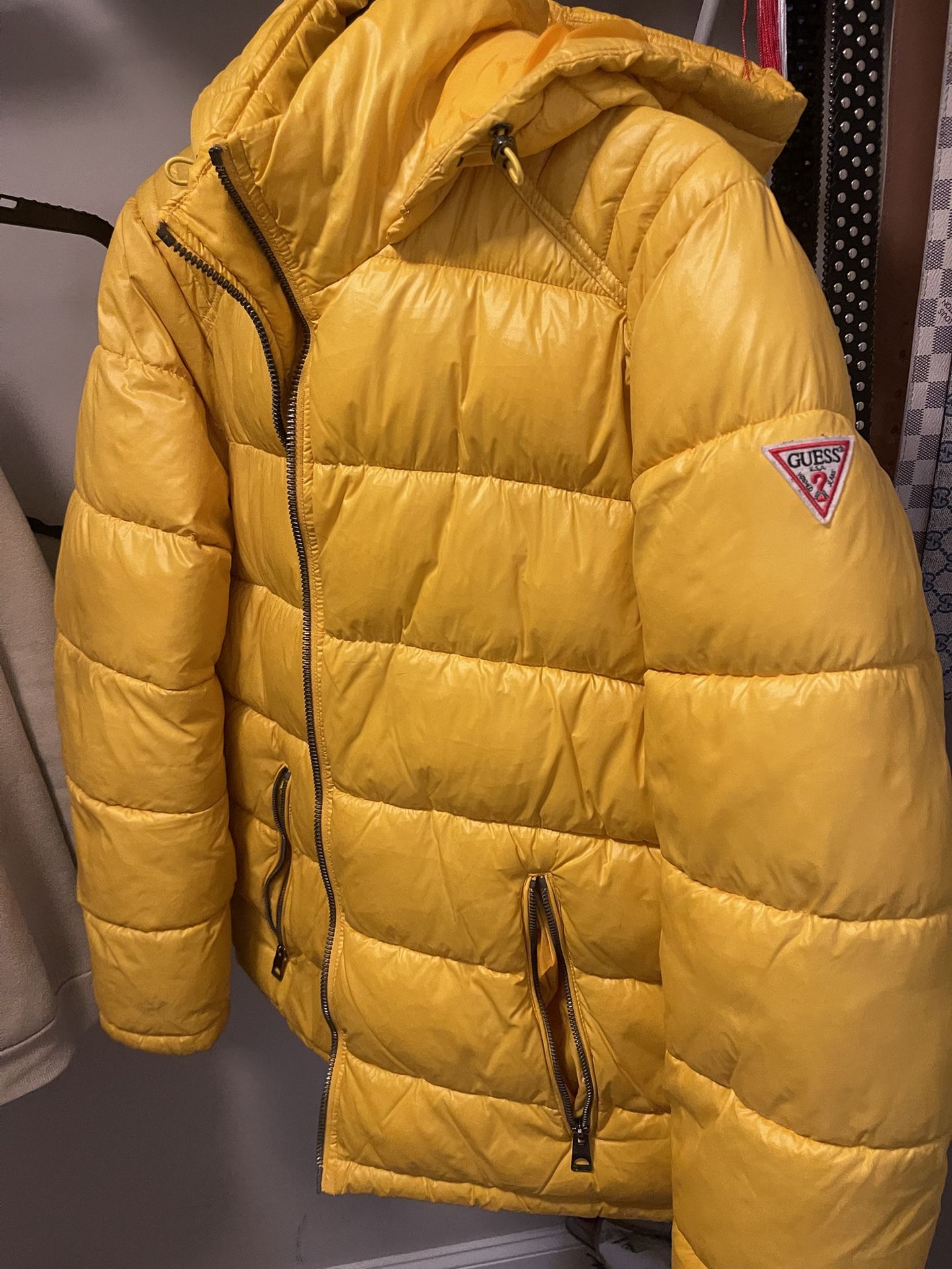 Yellow Guess Puffer