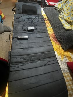 COMFIER Massage Mat, Full Body Heated Massage Pad with Movable Shiatsu Neck Massage Pillow