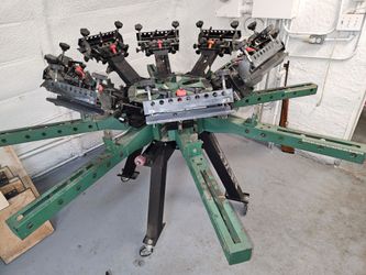 Vastex commercial screen print press