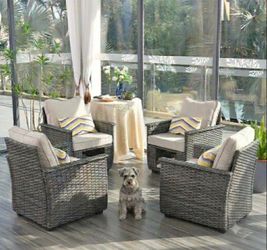 Brand new patio furniture set brand new outdoor chairs pet friendly underneath storage patio furniture set ☑️✅🆕