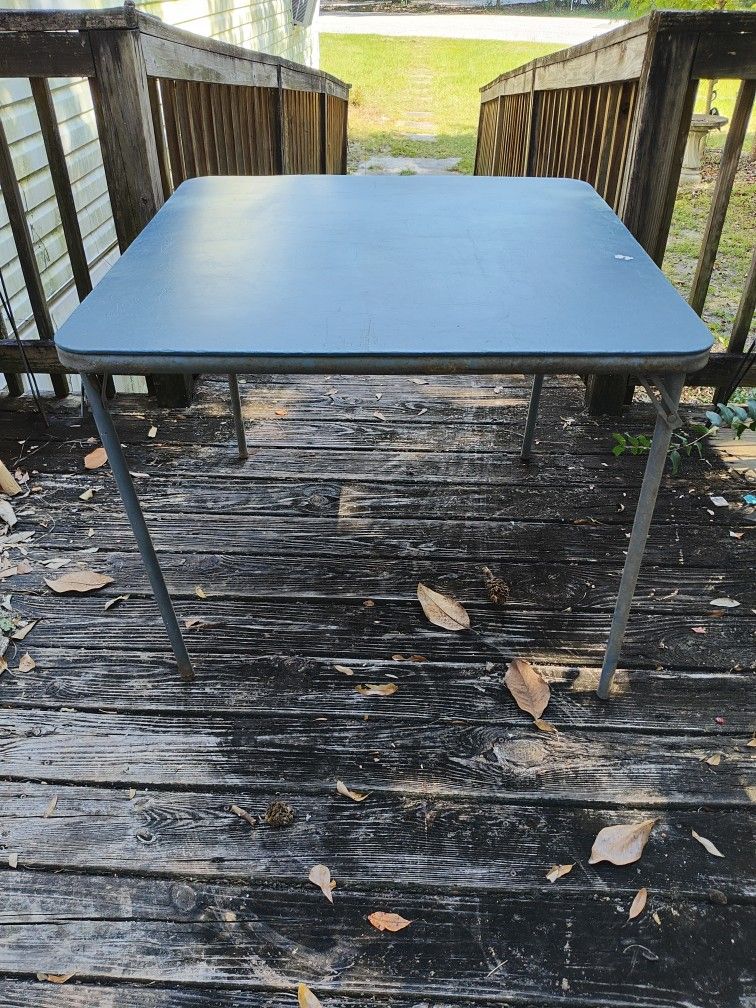 34x34 Vintage Folding Card Table 