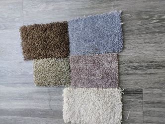 5 colors of carpets available for installation