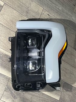 2022-2025 FORD F-150 LIGHTNING LEFT DRIVER SIDE HEADLIGHT FULL LED COMPLETE ASSEMBLY NICE SHAPE