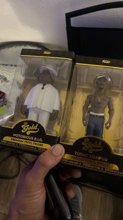 Funko Gold Notorious B.I.G. & Tupac Shakur Vinyl Figures