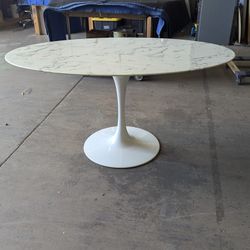 Faux Marble Dining Table 