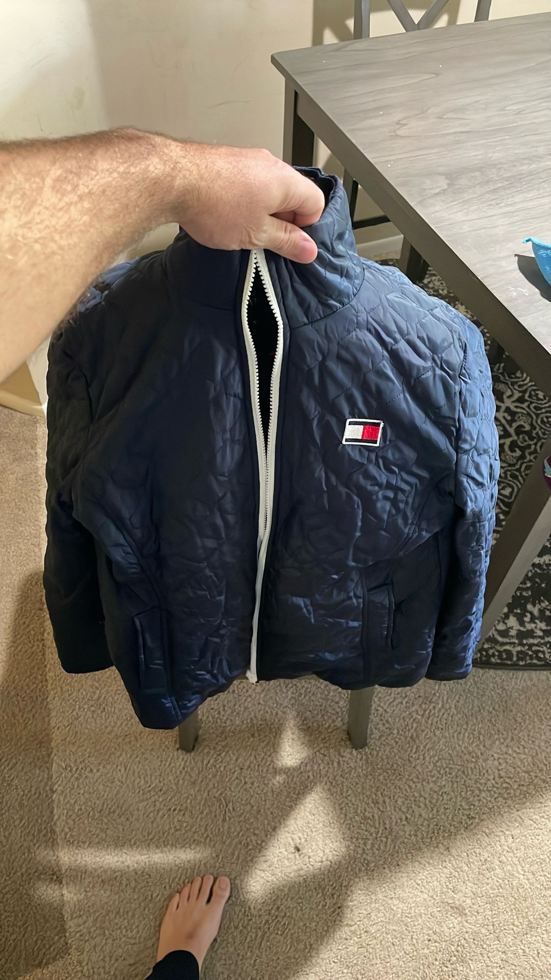🧥 Tommy Hilfiger 3-in-1 All-Weather System Jacket (Navy, Size M)