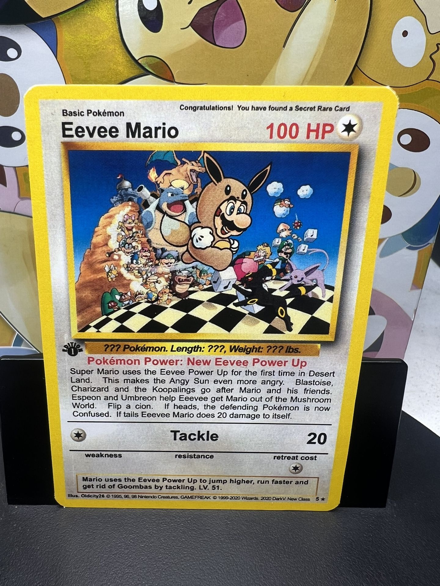 Pokémon – Eevee Mario (Custom Fan-Made Card)