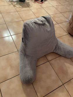 Milliard Memory Foam Reading Pillow / Bed Rest Pillow – Gray