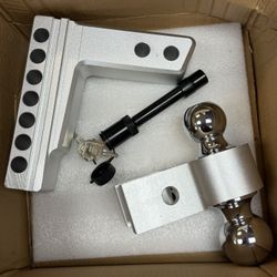 Heavy duty trailer hitch lock, solid aluminum construction. Strong, durable, and secure.