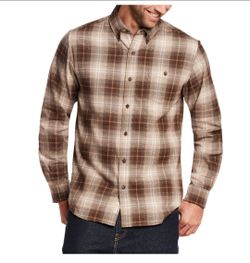 Weather vintage men's flannel shirt