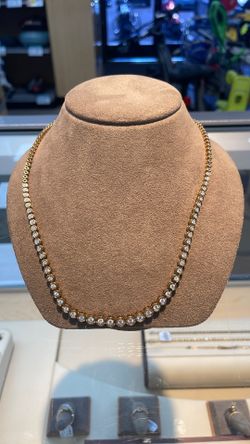 (14k) tennis necklace (20.2 grams)