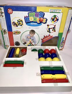 New Magneatos Jumbo 36-Piece Magnetic Building Set Best Toy Award, Open Box