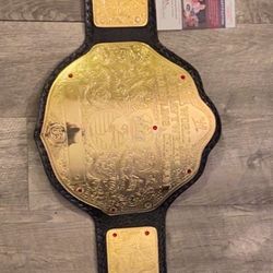 World Heavyweight Belt Signed Rick Flair COA