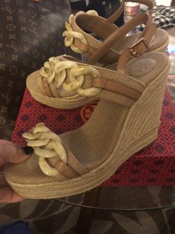 Tory Burch Wedges! Sold Out! Excellent condition! 9-10
