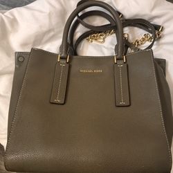 MK Alessa Satchel (olive green)