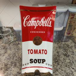 CAMPBELL'S TOMATO SOUP GLASS TRAY