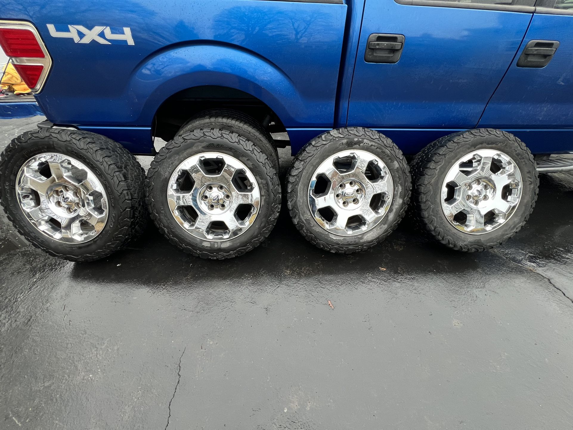F150 own 6 Spoke Chromed with BFGoodrich ko2