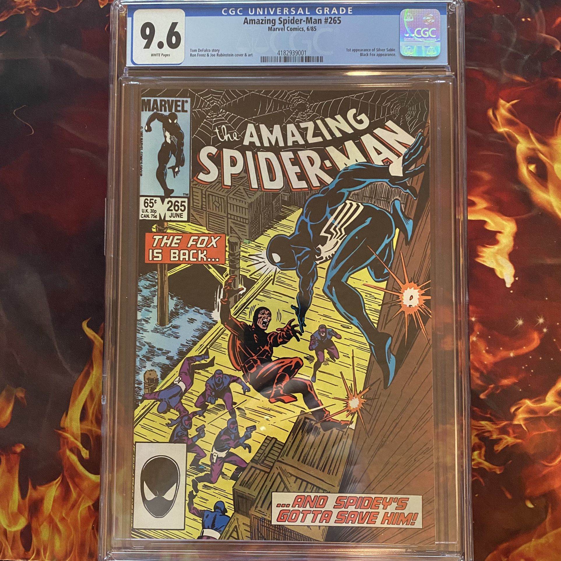 1985 Amazing Spider-Man #265 (🔑 1st Silver Sable, CGC 9.6)