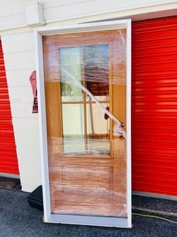 Brand New Exterior Impact Glass Door With Frame 36x80