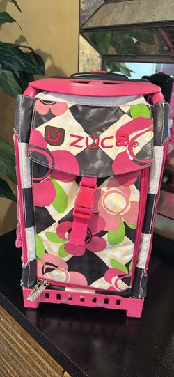 Zuca Rolling Bag with Floral Pattern with light up wheels!