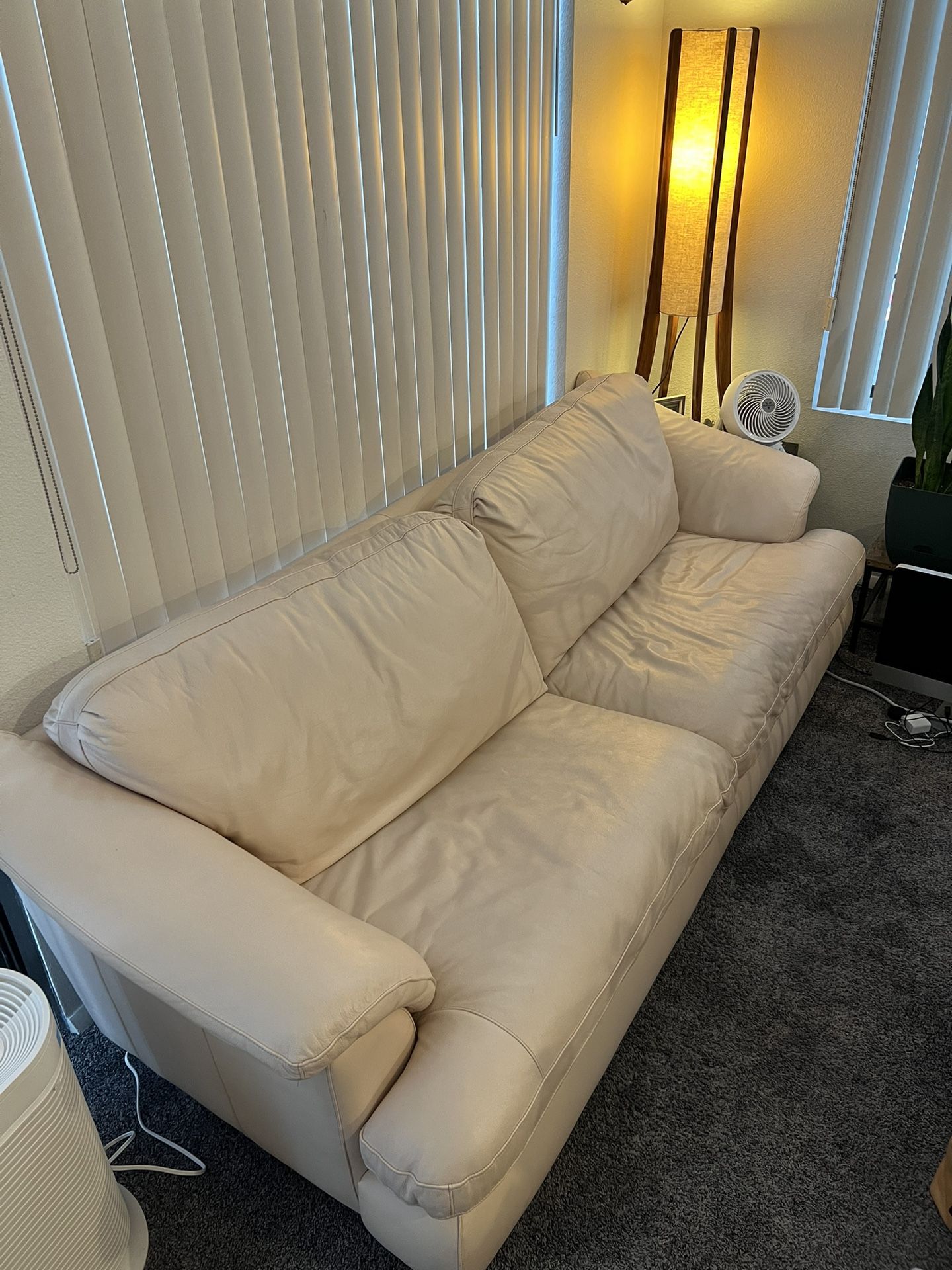 Natuzzi Large Italian Leather Sofa