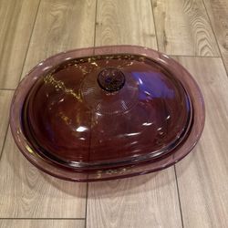 Vintage Pyrex Pink Casserole Dish with Lid – USA